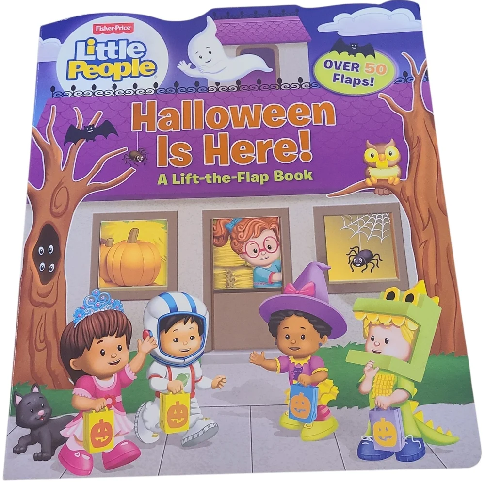 Fisher-Price Board Book Little People Halloween Lift-the-Flap Adventure